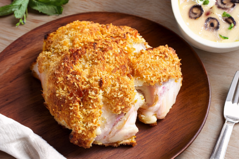 Bakery Bliss: Flaky Croissant-Stuffed Chicken Breast