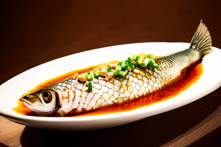 Classic Cantonese Steamed Sea Bass with Ginger and Scallion