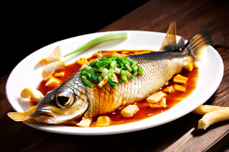 Classic Cantonese Steamed Sea Bass with Ginger and Scallion