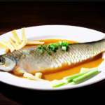 Classic Cantonese Steamed Sea Bass with Ginger and Scallion