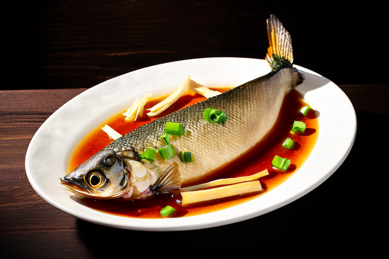 Classic Cantonese Steamed Sea Bass with Ginger and Scallion