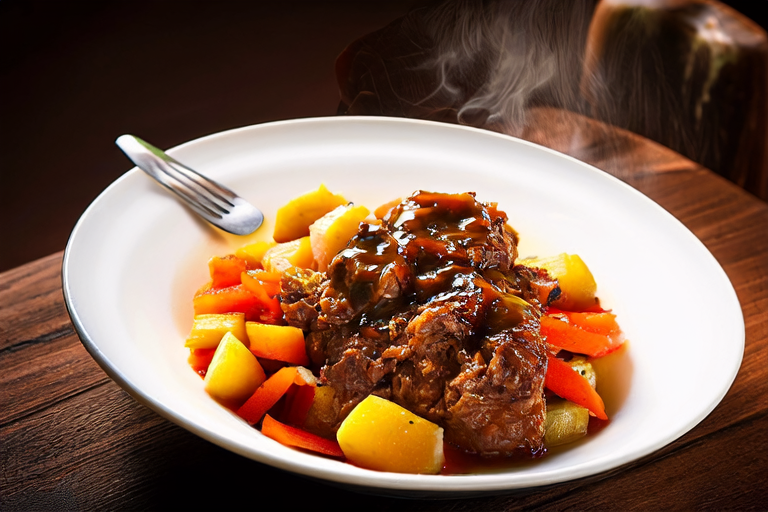 Dinner Delight: Slow-cooked Beef with Root Vegetables