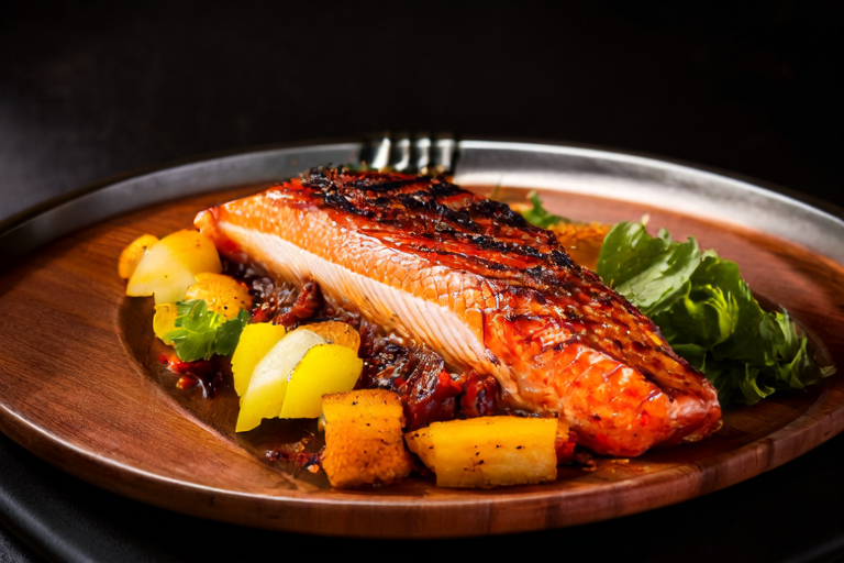 Dinner Delight: Spicy Salmon with Roasted Vegetables