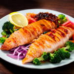 Dinner Delight: Spicy Salmon with Vegetable Medley