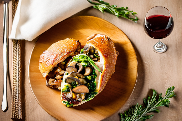 Dinner Delight: Spinach and Mushroom Stuffed Chicken Breast