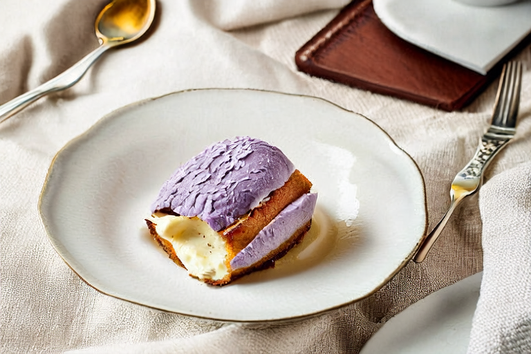 Elegant Afternoon Tea Delight: Lavender Shortbread with Clotted Cream