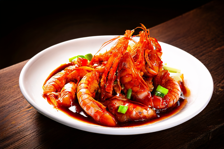 Exploring the Flavors of Shandong: Braised Prawns in Brown Sauce