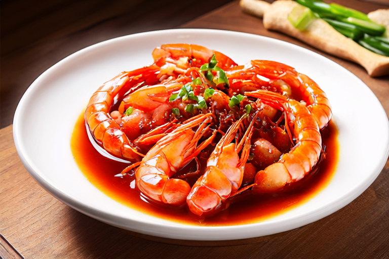 Exploring the Flavors of Shandong: Braised Prawns in Brown Sauce