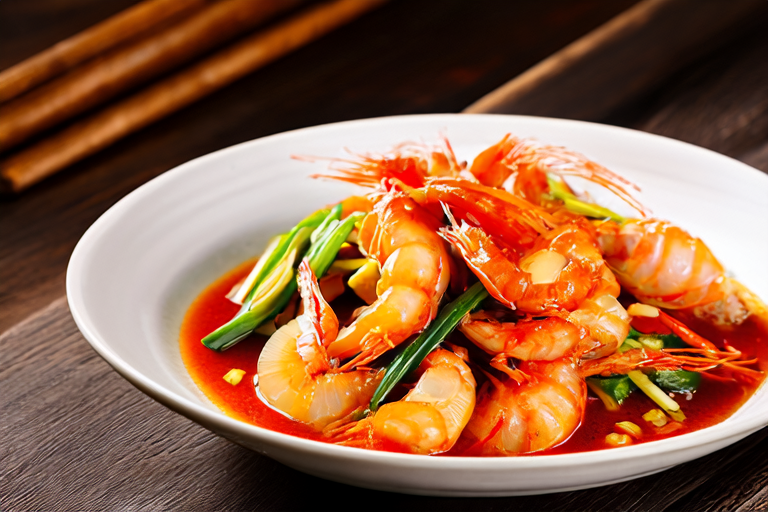 Exploring the Flavors of Shandong: Classic Braised Prawns with Vegetables