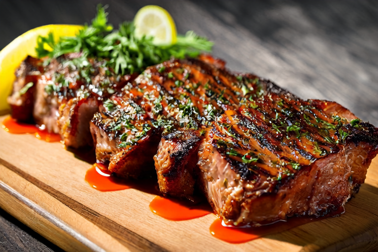 Grilled Meat Delight with Herb Marinade