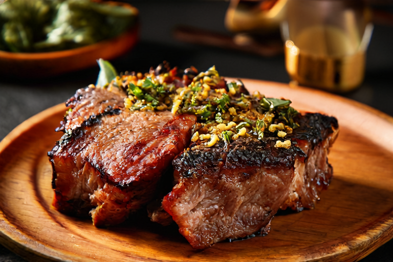 Grilled Meat Delight with Spicy Herb Marinade