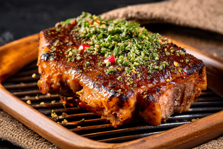 Grilled Meat Delight with Spicy Herb Rub