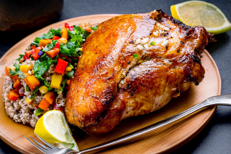 Lunch Delight: Grilled Chicken with Quinoa Salad