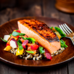 Lunch Delight: Pan-Seared Salmon with Quinoa Salad 3 Lunch Delight: Pan-Seared Salmon with Quinoa Salad