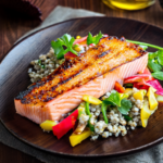 Lunch Delight: Pan-Seared Salmon with Quinoa Salad 3 Lunch Delight: Pan-Seared Salmon with Quinoa Salad