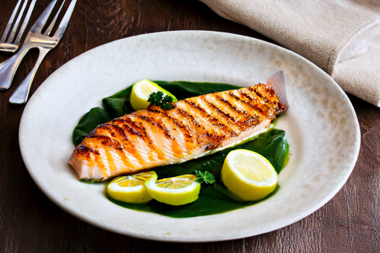 Lunchtime Delight: Pan-Seared Salmon with Lemon Dill Sauce