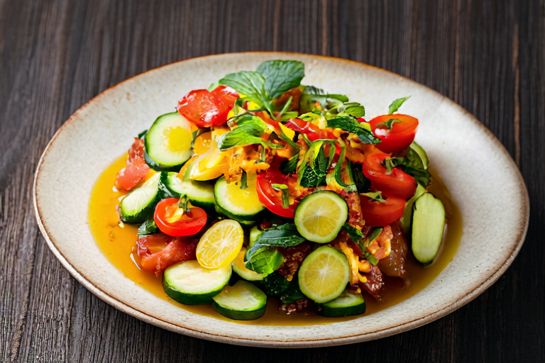Refreshing Summer Salad with Citrus Vinaigrette
