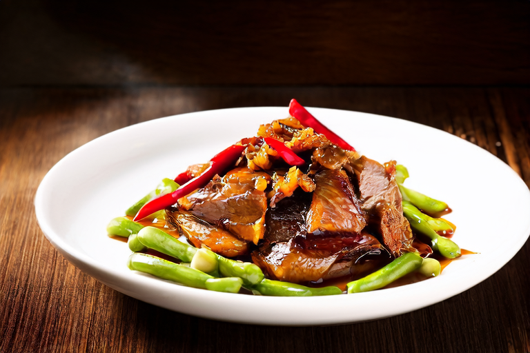 Savoring Spring: Stir-Fried Green Beans with Preserved Meat in Zhejiang Style 1 Savoring Spring: Stir-Fried Green Beans with Preserved Meat in Zhejiang Style