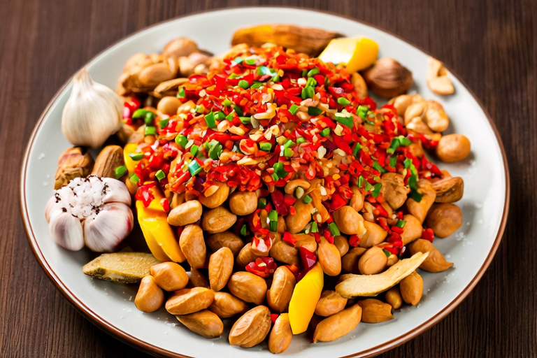 Spicy Nuts and Seeds Snack Platter