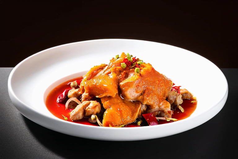 Spicy Sichuan Mandarins Orange Glazed Chicken