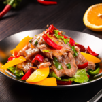 Spicy Sichuan Mandarinsicle Duck Salad