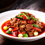 Spicy Sichuan Style Stir-Fried Beef With Vegetables