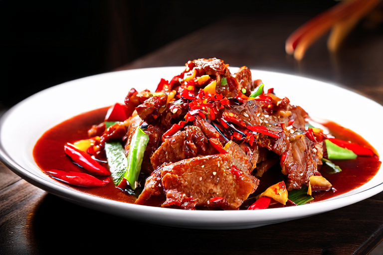 Spicy Sichuan Style Stir-Fried Beef With Vegetables
