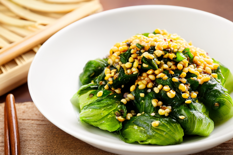 Stir-Fried Garlic Morning Glory with Cantonese Style Sauce
