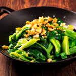 Stir-Fried Garlic Morning Glory with Cantonese Style Sauce 3 Stir-Fried Garlic Morning Glory with Cantonese Style Sauce