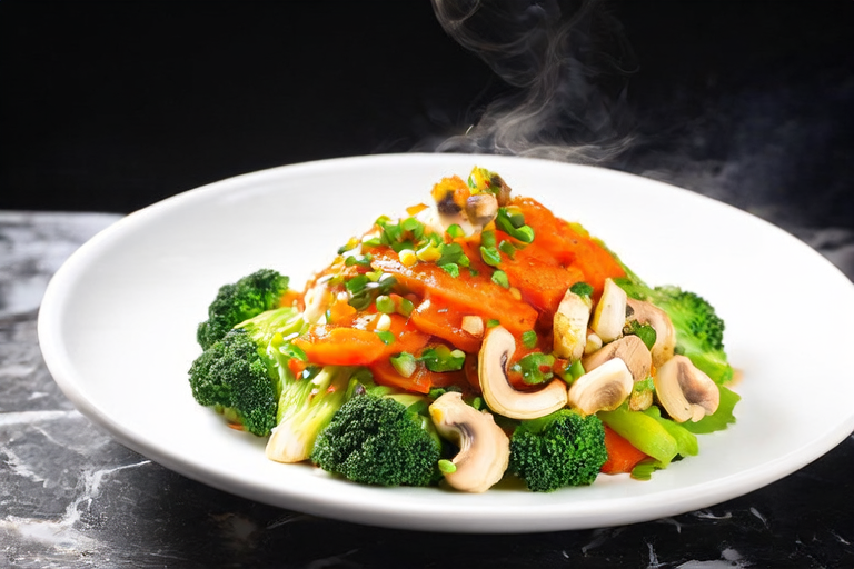 Stir-Fried Vegetable Medley with Garlic Sauce