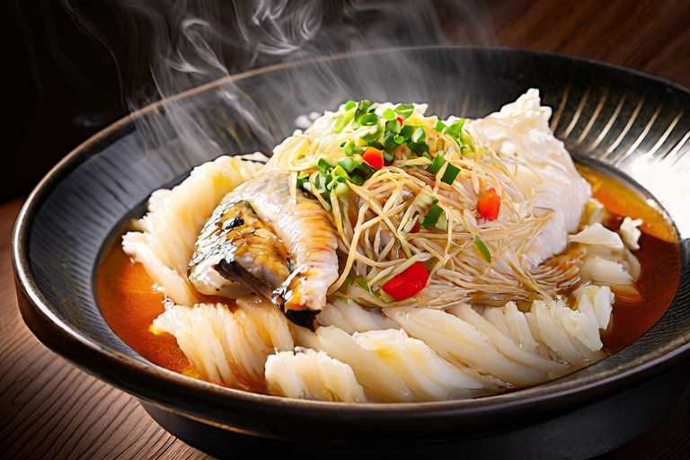 Suzhou Style Steamed Fish with Vermicelli