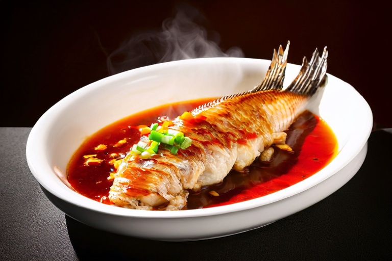 Suzhou-style Steamed Fish with Vinegar Sauce