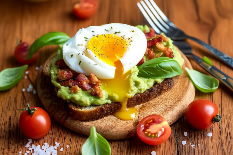 Avocado Toast with Hidden Gems: A Protein-Packed Start