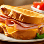 Cheesy Ham & Cheese Grilled Sandwich 3 Cheesy Ham & Cheese Grilled Sandwich