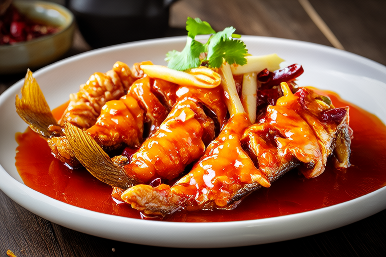 Classic Braised Mandarin Fish in Huai Bei Style