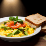 Eggs in Paradise: Scrambled Eggs with Avocado and Smoked Salmon 3 Eggs in Paradise: Scrambled Eggs with Avocado and Smoked Salmon
