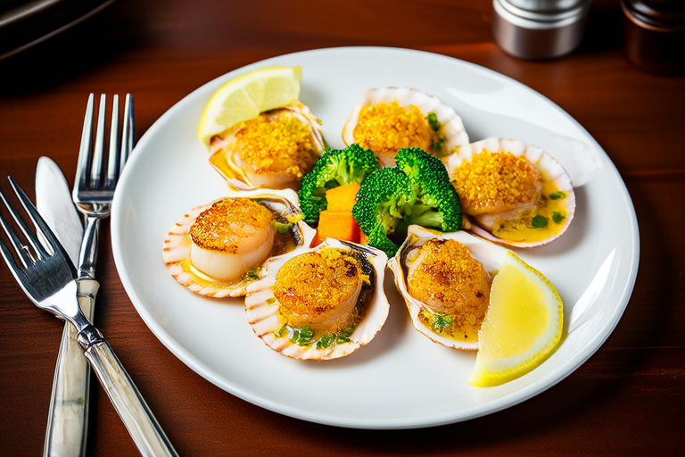 Garlic Butter Baked Scallops Supreme