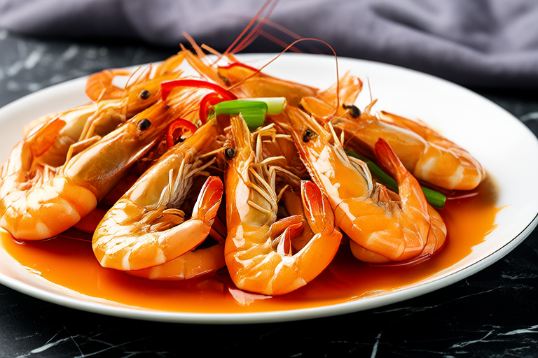 Golden Crispy Prawn with Cantonese Style Sauce