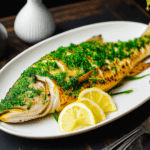 Herb-Crusted Sea Bass with Lemon Butter Sauce 3 Herb-Crusted Sea Bass with Lemon Butter Sauce