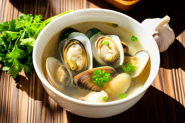 Herbal Delight: Clam Soup with Fresh Herbs