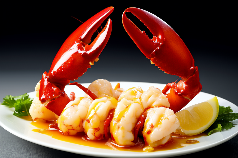 Luscious Lobster Tail with Butter Sauce