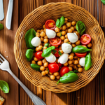 Mediterranean Caprese Chickpea Bowl Salad 3 Mediterranean Caprese Chickpea Bowl Salad