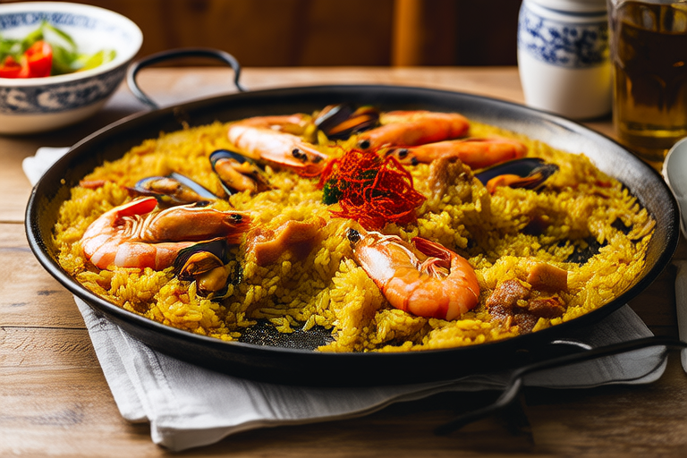 Seafood Extravaganza: Shrimp and Scallop Paella
