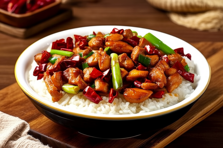 Sizzling Chicken Stir Fry with Rice