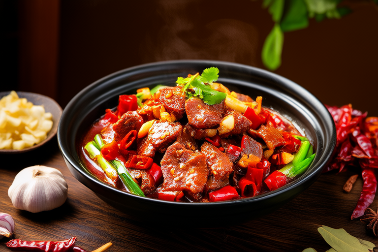 Sizzling Hot Sichuan Beef with Garlic Sauce