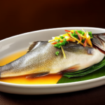 Steamed Stone Bass with Ginger and Scallion Sauce