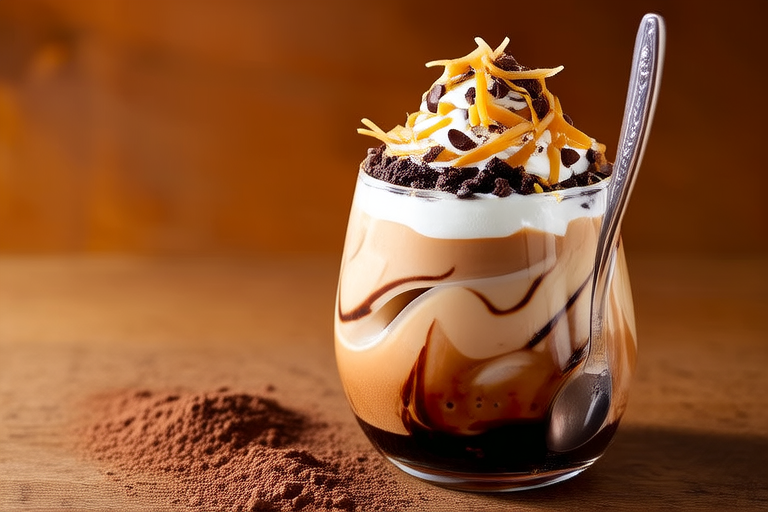 Velvety Affogato with Espresso Ice Cream Swirls