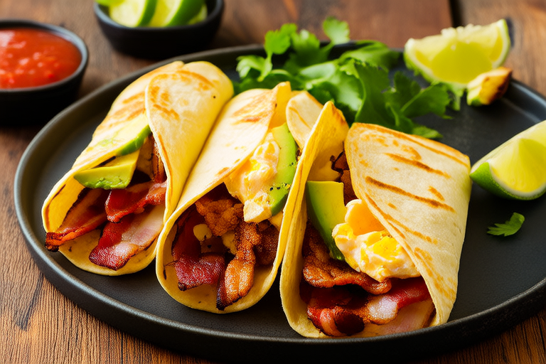 Brewstaurant Delight: Savory Breakfast Tacos