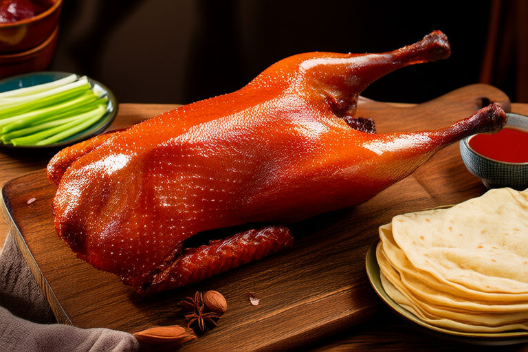 Classic Cantonese Roast Duck with Crispy Skin