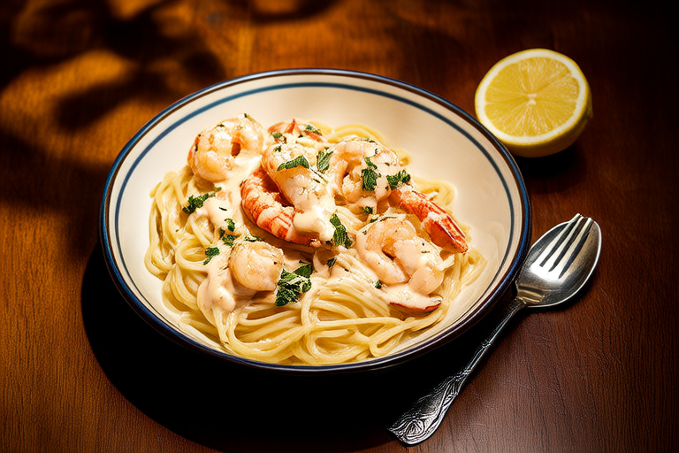 Creamy Lobster Linguine in White Wine Sauce